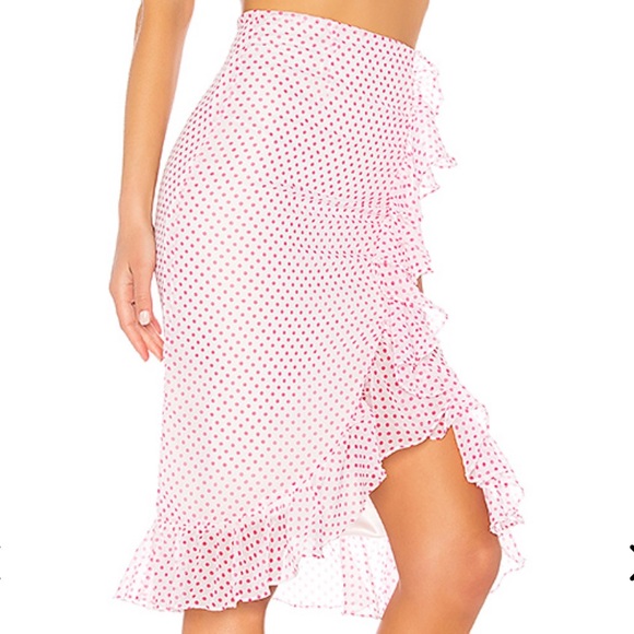 Lovers + Friends SUFFOLK Polka dot SKIRT xs - Picture 2 of 6